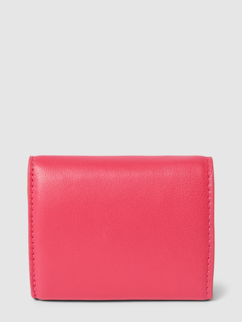 Portemonnaie mit Label-Detail Modell 'MELE SILKY' in fuchsia