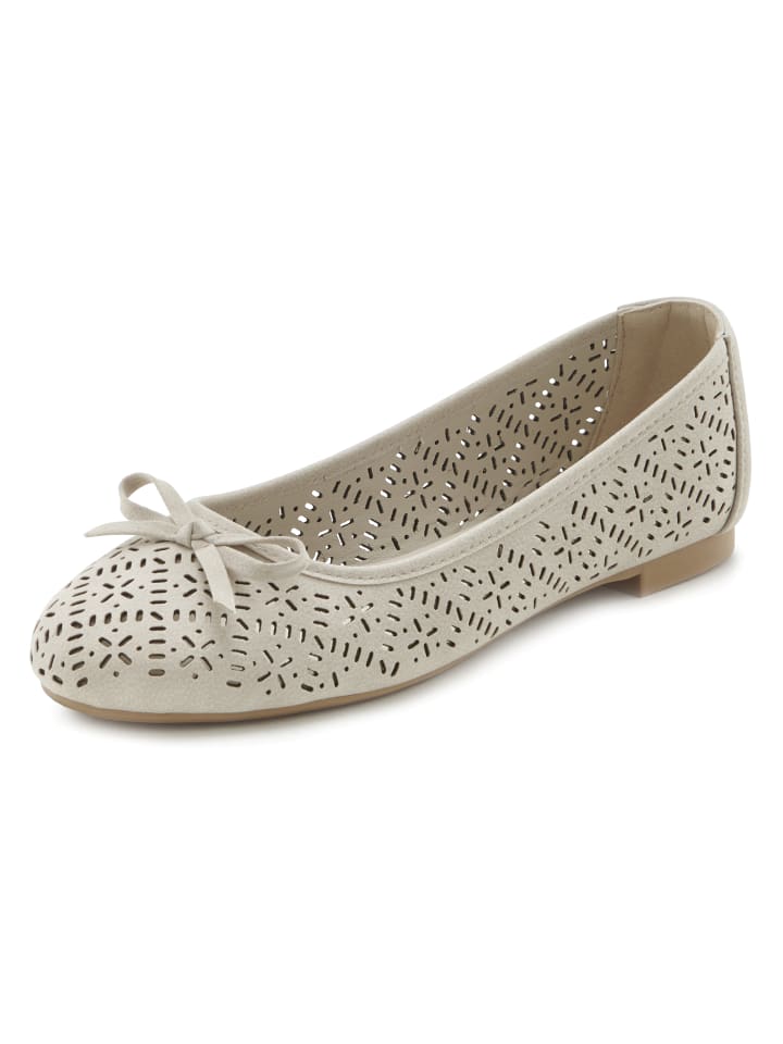 LASCANA Ballerina in beige günstig kaufen