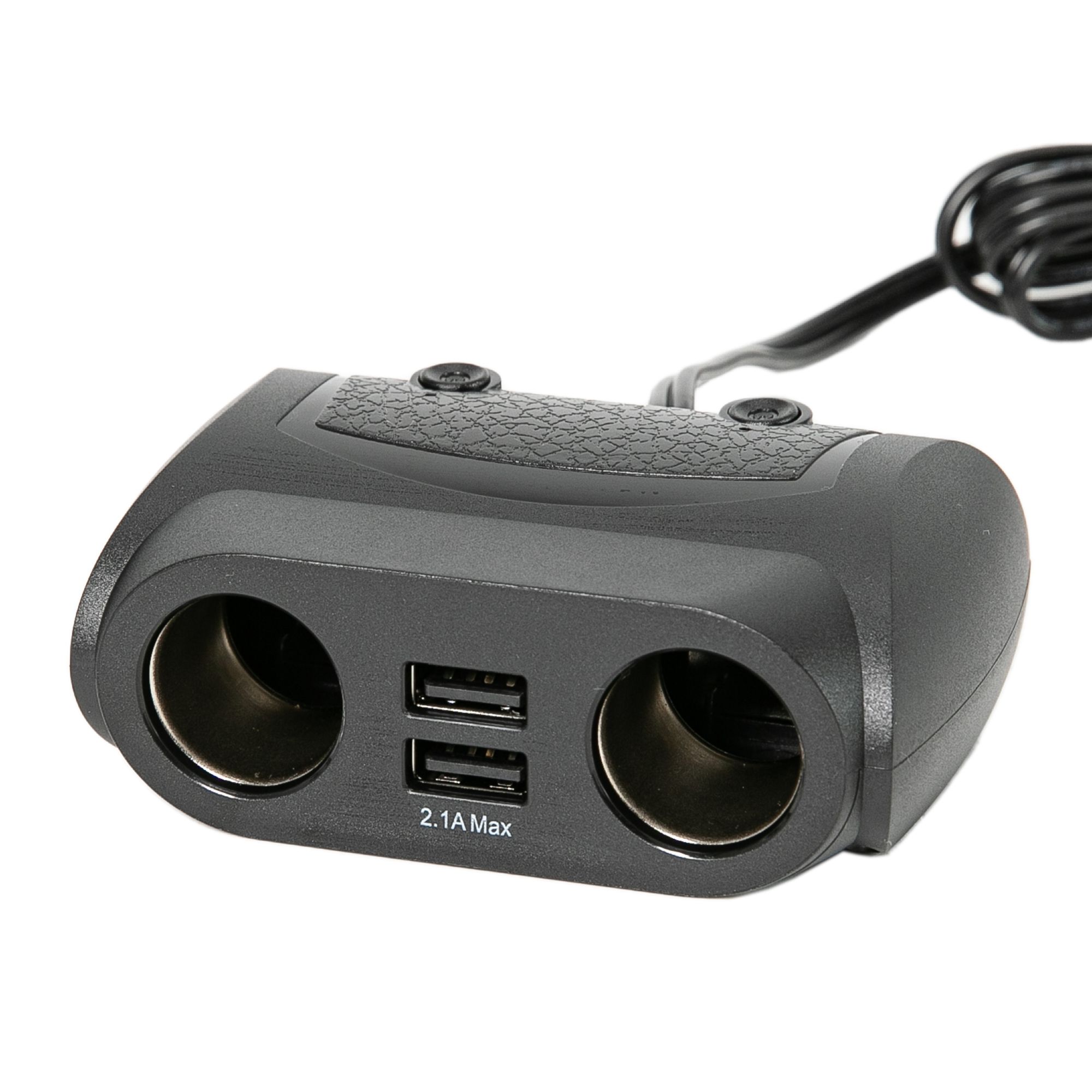 Norauto Verlängerungskabel 12 V/24 V 5 A mit doppeltem Zigarettenanzünderstecker und 2 USB-Anschlüssen - ATU