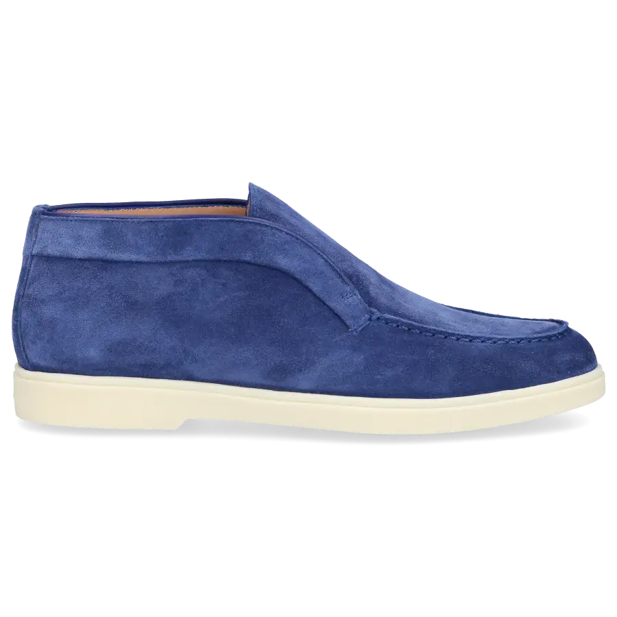 Santoni - Stiefeletten DESERT BOOT Veloursleder - blau