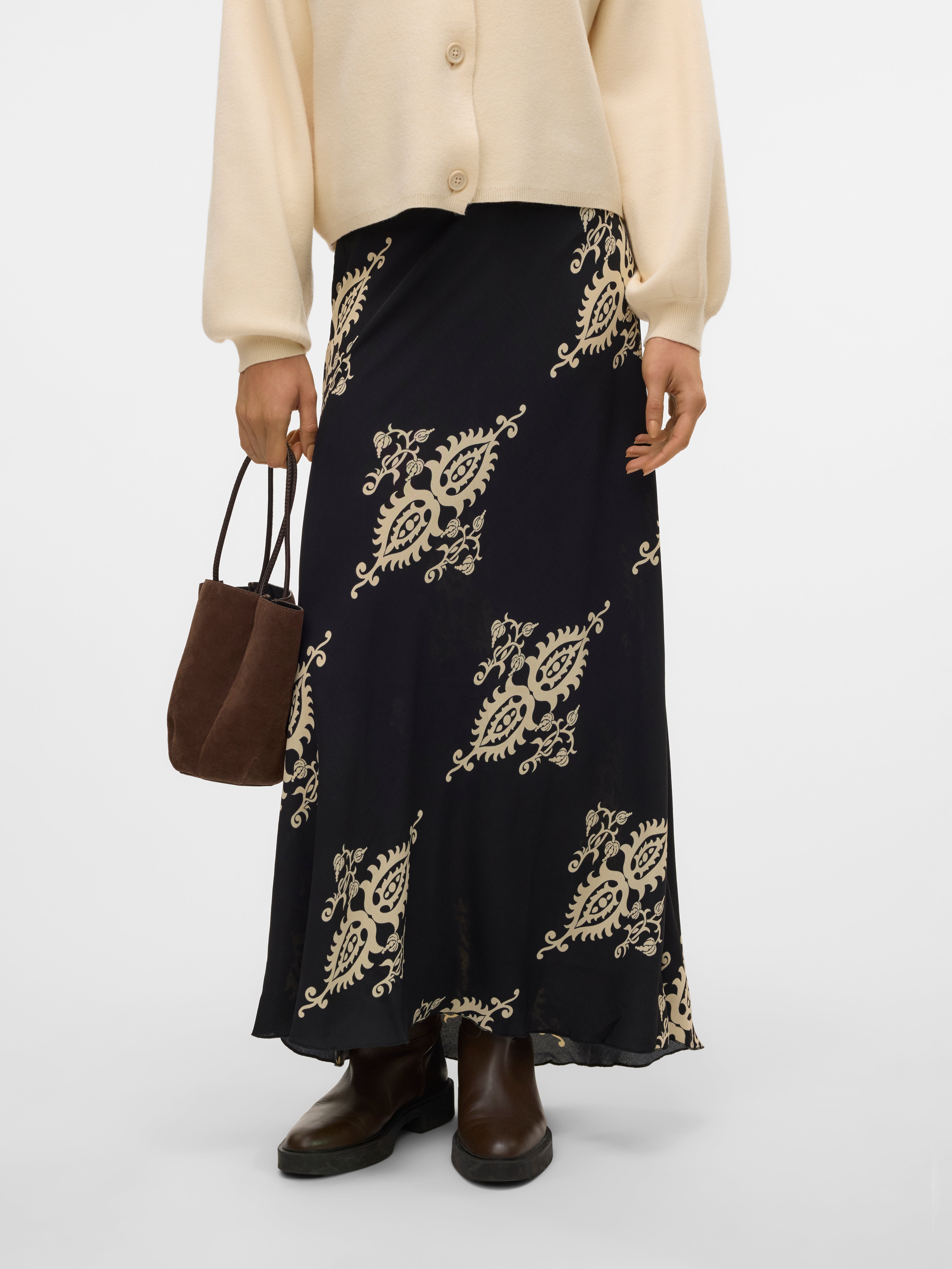 VMQUE Hohe Taille Langer Rock