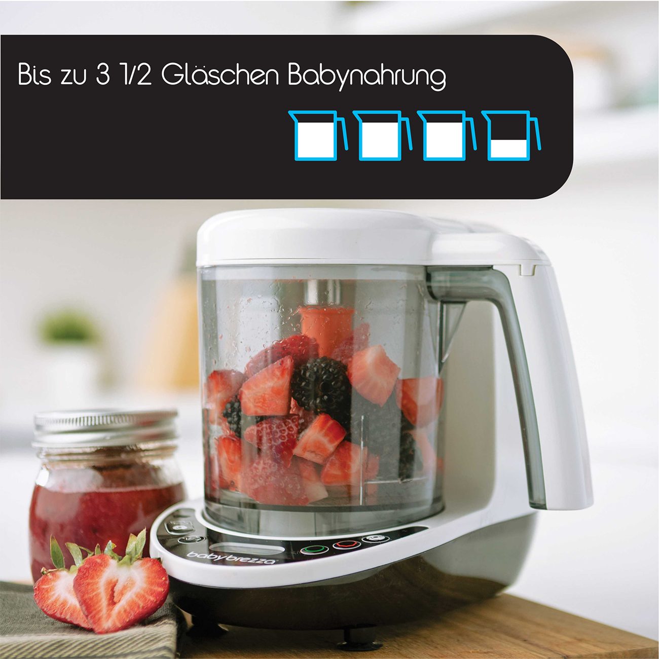 Baby Brezza Babynahrungszubereiter, Baby Brezza Food Maker Deluxe Babynahrungszubereiter Dampfgarer Mixer