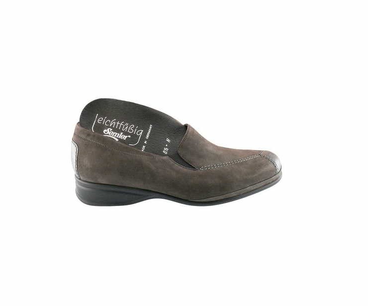 SEMLER Komfort Slipper grau Semler R1635 anthrazit