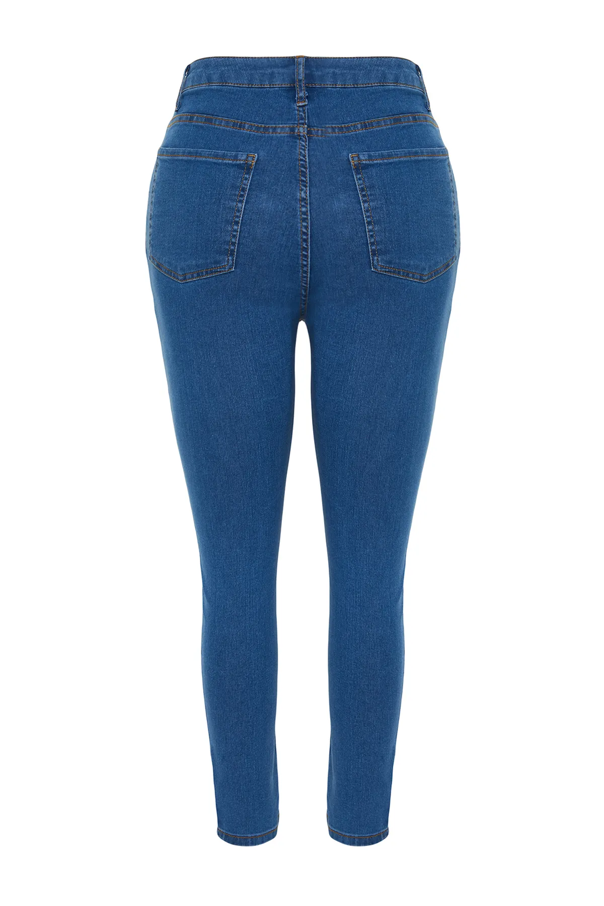 Trendyol Curve  Hellblaue, extra flexible Röhrenjeans TBBSS24CJ00006