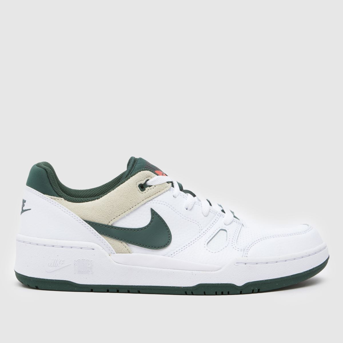 Nike Full Force låga sneakers i vitt och grönt
