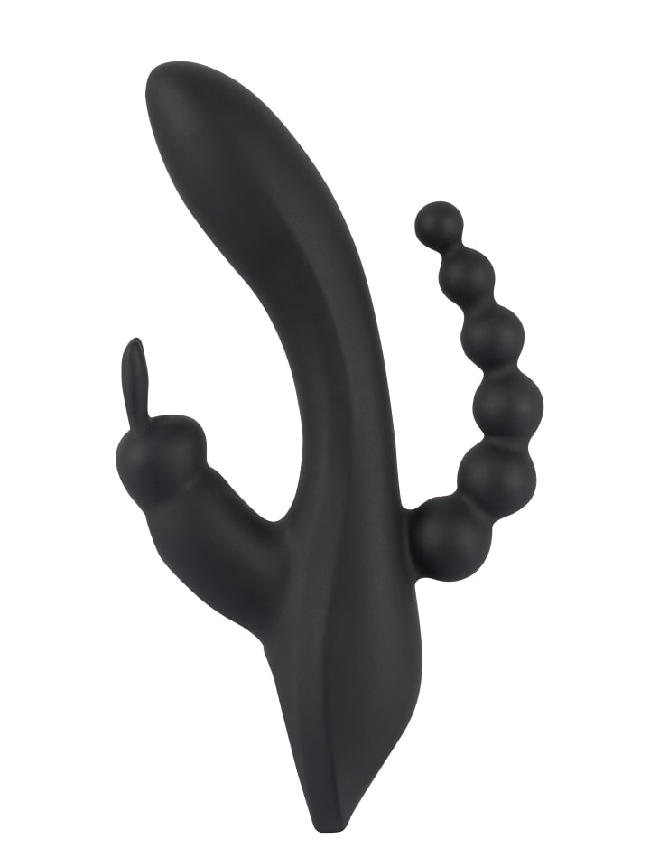 Sweet Smile Vibrator Triple G-Spot Vibrator in schwarz günstig kaufen 20,7 cm