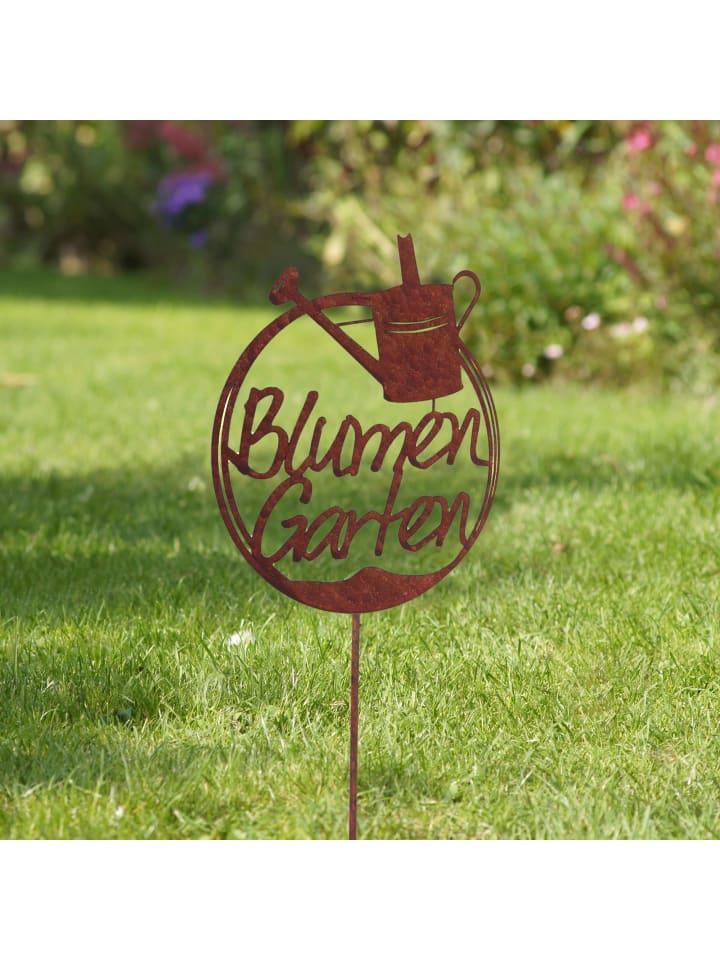 UNUS Gartenstecker Rost Blumengarten in Braun günstig kaufen onesize