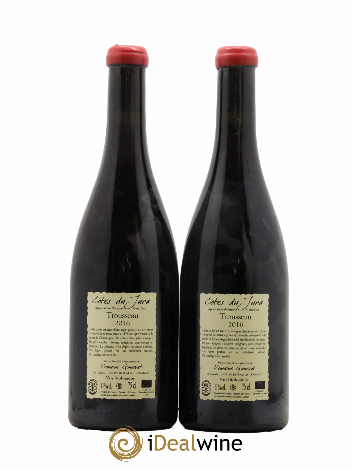 Côtes du Jura Plein Sud Jean-François Ganevat (Domaine)  2016 - Lot de 2 Bouteilles