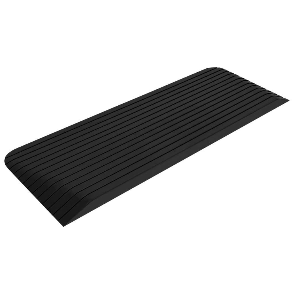 vidaXL Parkschwelle Schwellenrampen 2 Stk 110x41x5 cm Gummi
