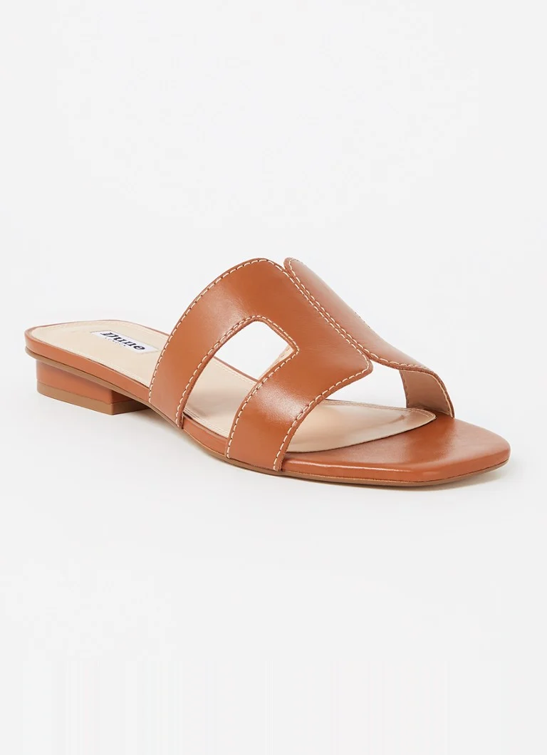 Dune London Weite Passform Loupe Lederpantoffel