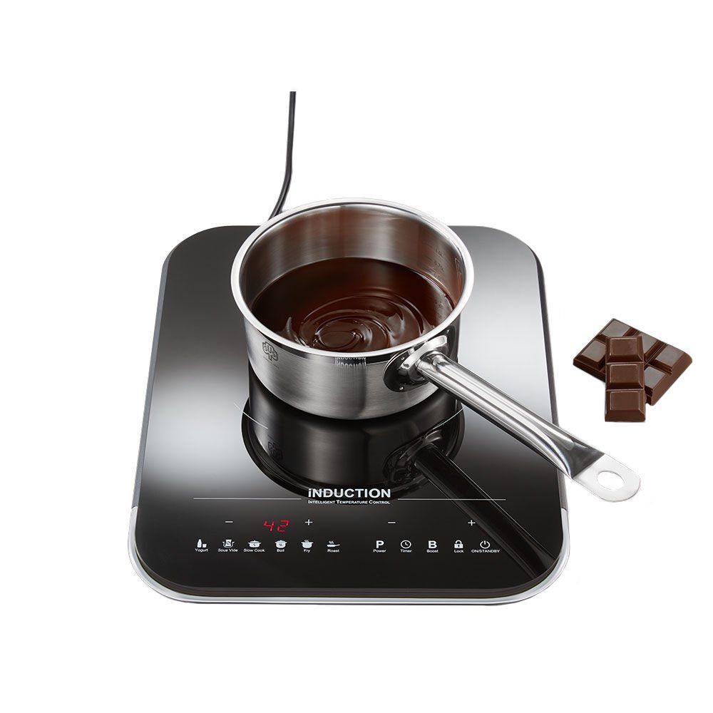 Hagen Grote Einzelkochplatte Intelligente Induktionskochplatte für temperaturgenaues Kochen