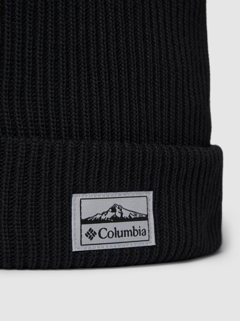 Beanie mit Label-Patch Modell 'LOST LAGER II' in schwarz