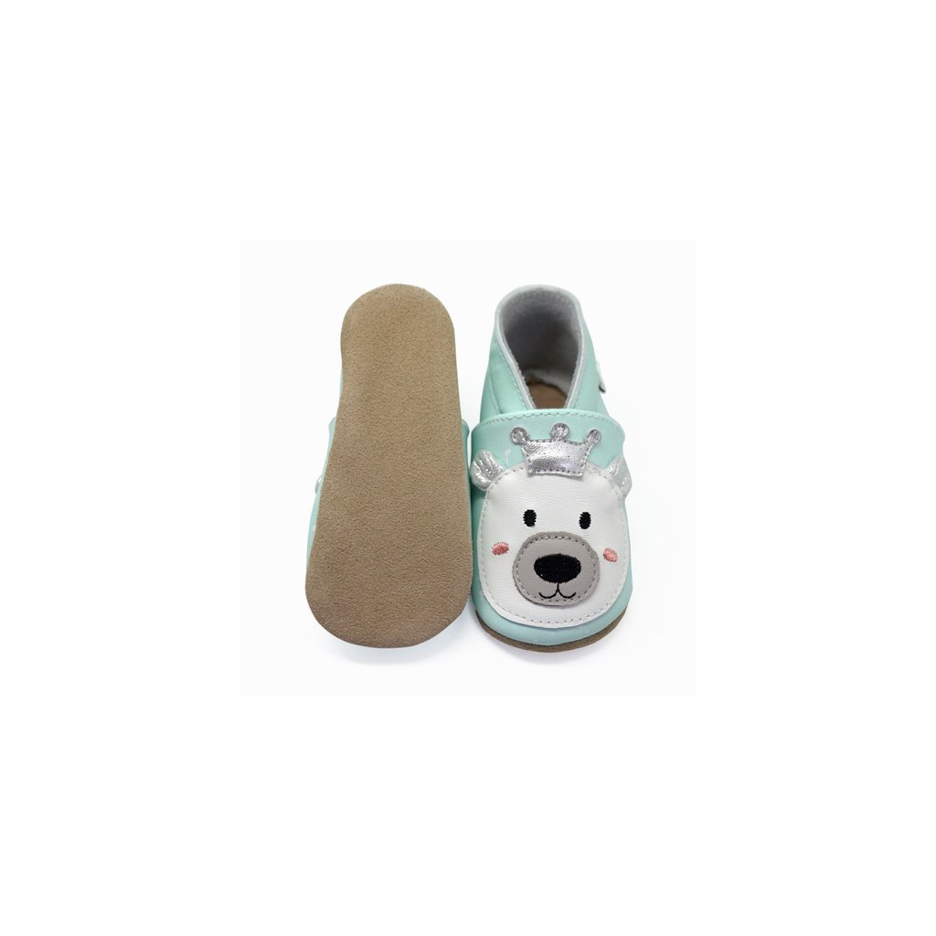 Lait et Miel L'ours Roi Krabbelschuhe mit Eisbär