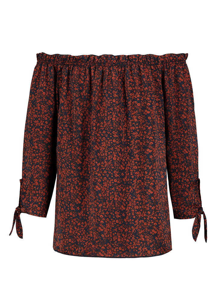 Sublevel Bluse in Rot/ Schwarz günstig kaufen