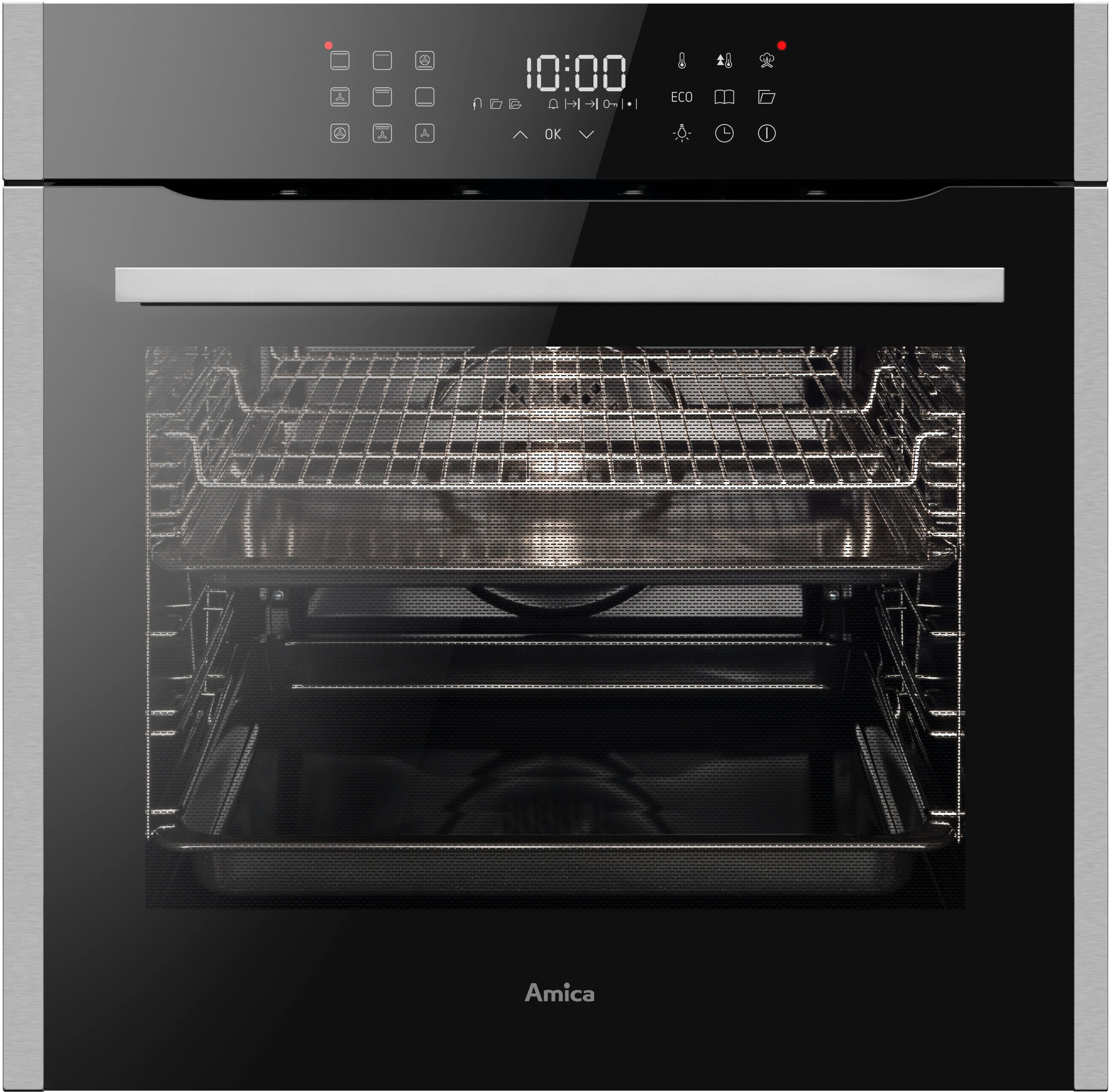 Amica Einbaubackofen EBX 944 700 E, mit 2-fach-Teleskopauszug, Steam Clean