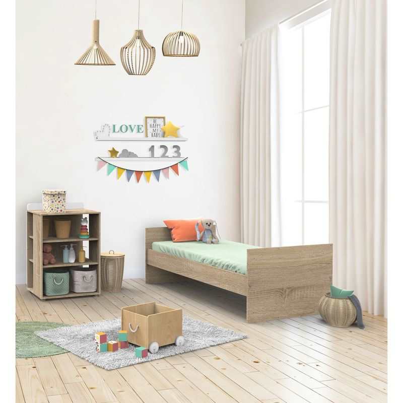 Lit combiné évolutif 120x60cm en 90x190cm Nova