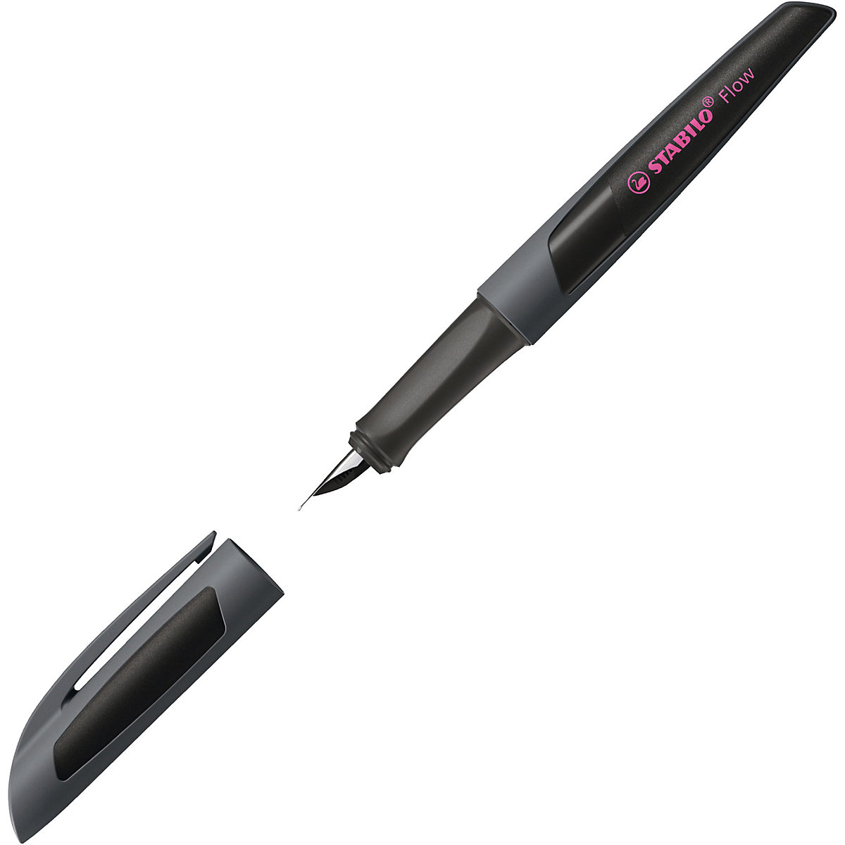 Füllhalter Flow ACTIVE M-Feder anthrazit/pink, inkl. Patrone