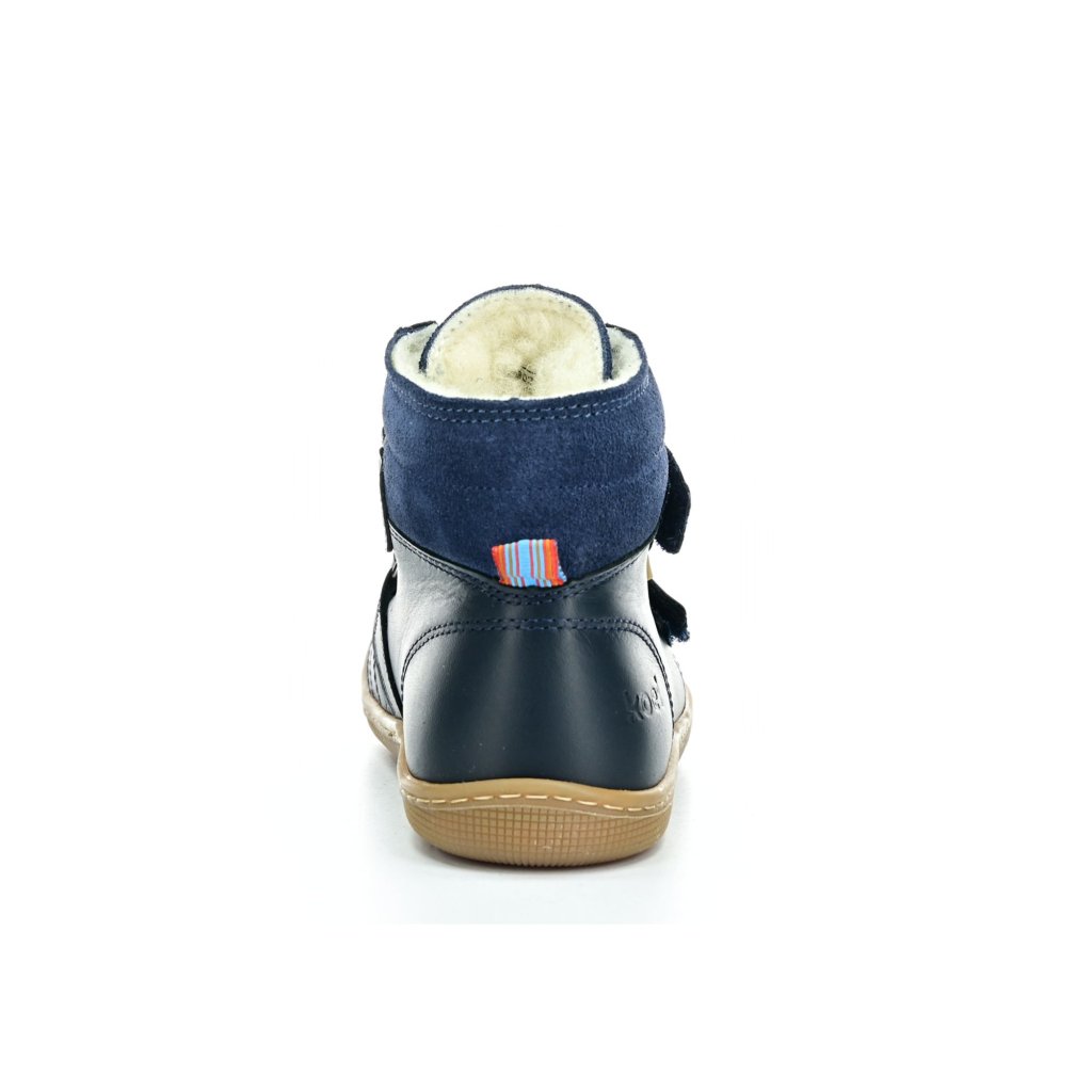 Koel4kids Demil Napa Wool Blue Winterbarfußschuhe