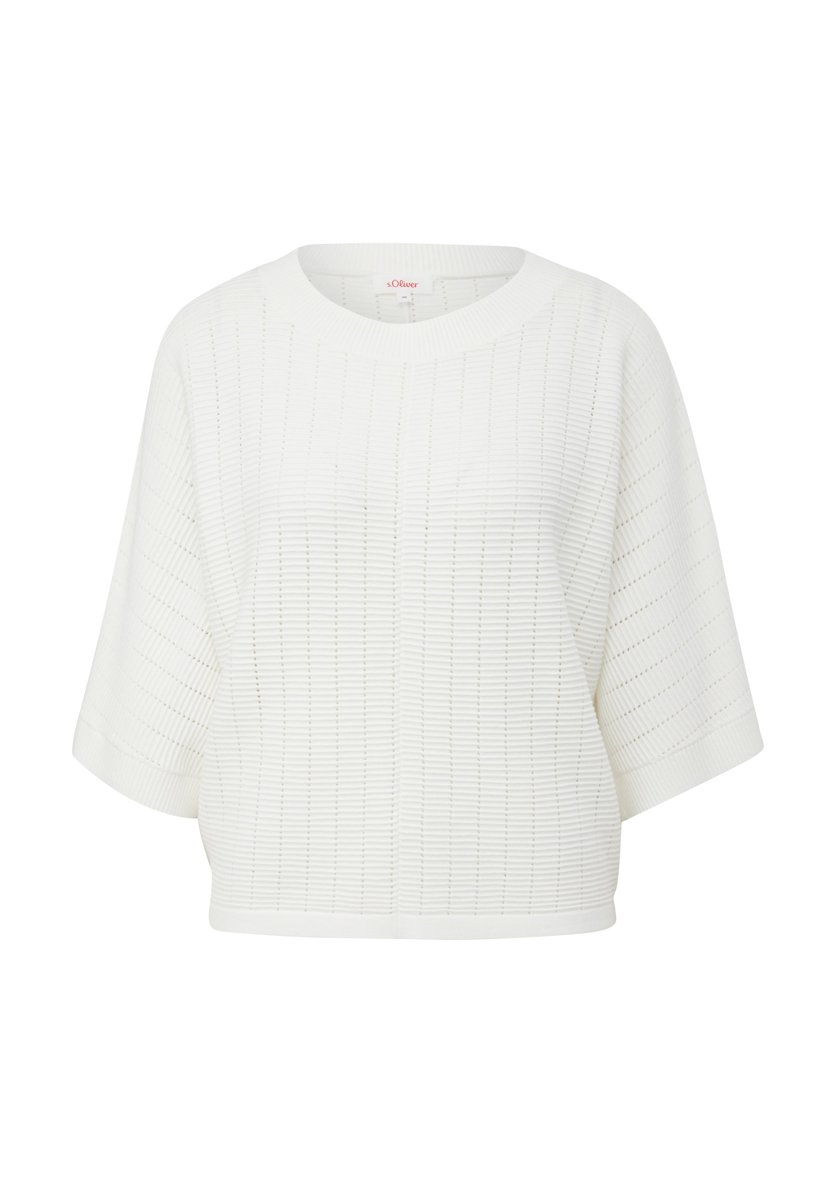 Strickpullover mit Lochmuster  2131264-0210