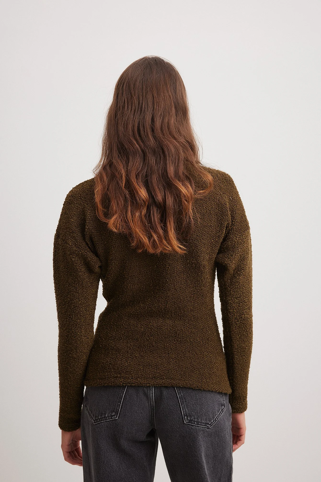Pullover mit strukturiertem Kragen