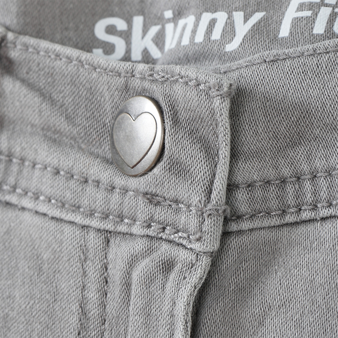 Mädchen Skinny-Jeans mit Used-Waschung