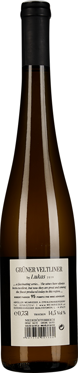Weinrieder Grüner Veltliner by Lukas 2019