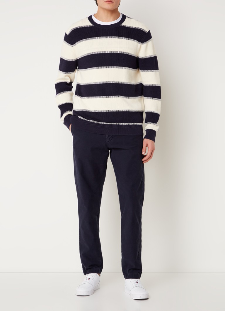 Pantaloni chino Tommy Hilfiger Harlem Slim Fit din gabardină cu buzunare laterale