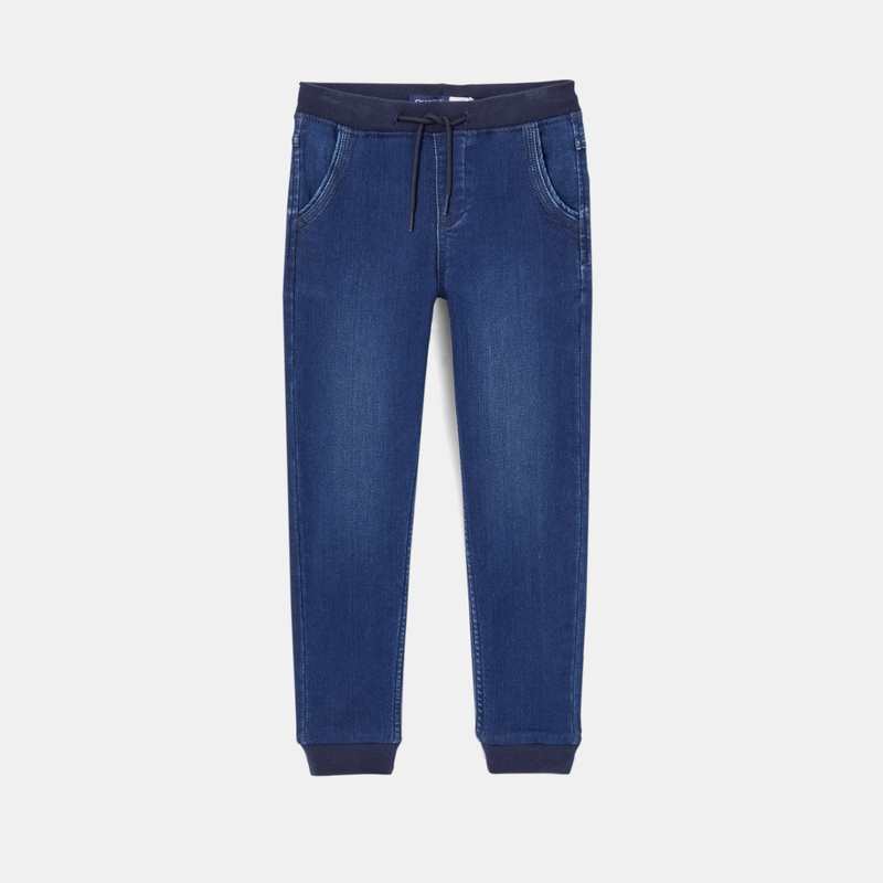 Jogpant en jean bleu garçon