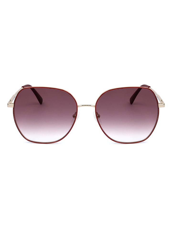 Longchamp Damen-Sonnenbrille in Gold/ Bordeaux-Lila günstig kaufen 60