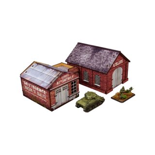 WW2 Normandy Garage & Factory (PREPAINTED)