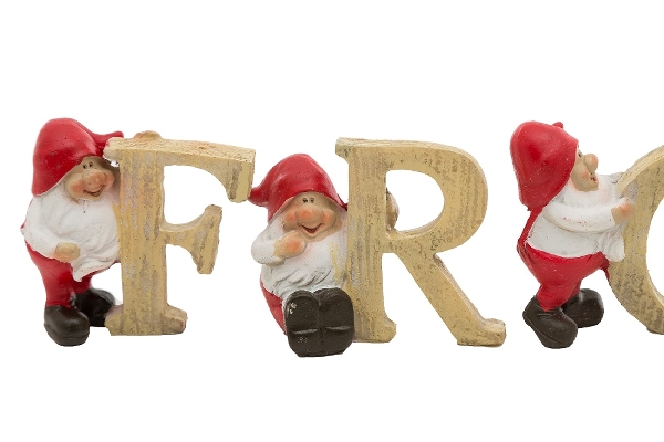 MyFlair 10tlg. Set Weihnachtsmänner'FROHES FEST',