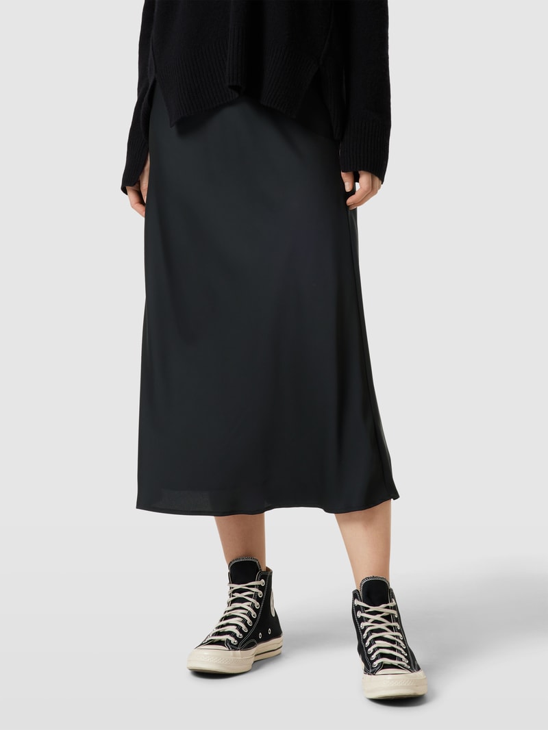 Maxirock mit Logo-Print in schwarz