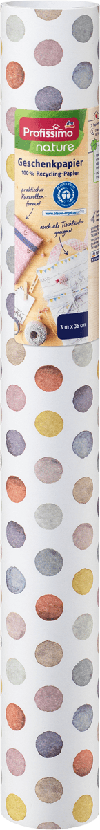 nature Geschenkpapier \Bunte Punkte\