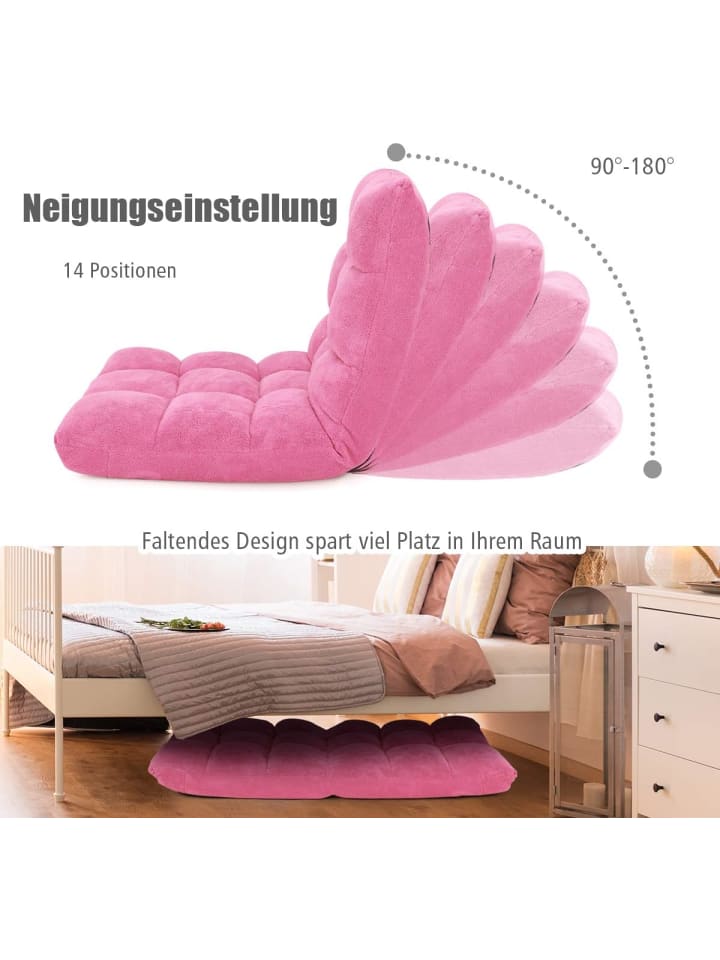 COSTWAY Bodenstuhl in Rosa günstig kaufen onesize