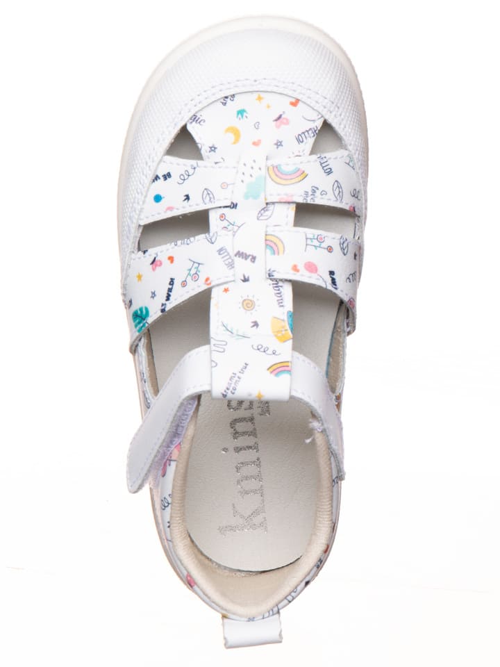 kmins Leder-Barfußschuhe in Weiß/ Bunt günstig kaufen