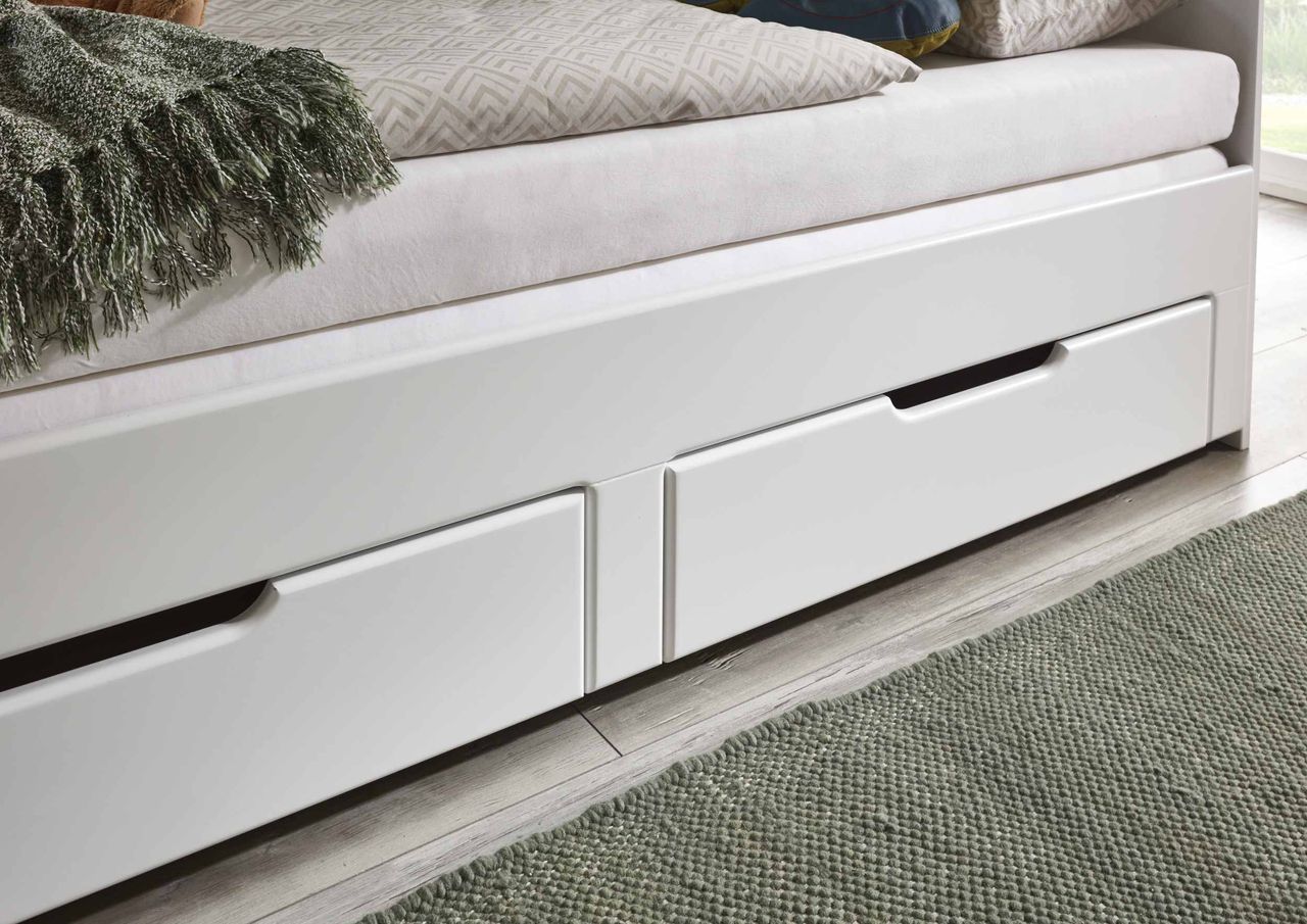 Relita Funktionsbett Clara 90x 200 auf 180 x 200 cm Liegefläche ausziehbar u. 2 Schubladen