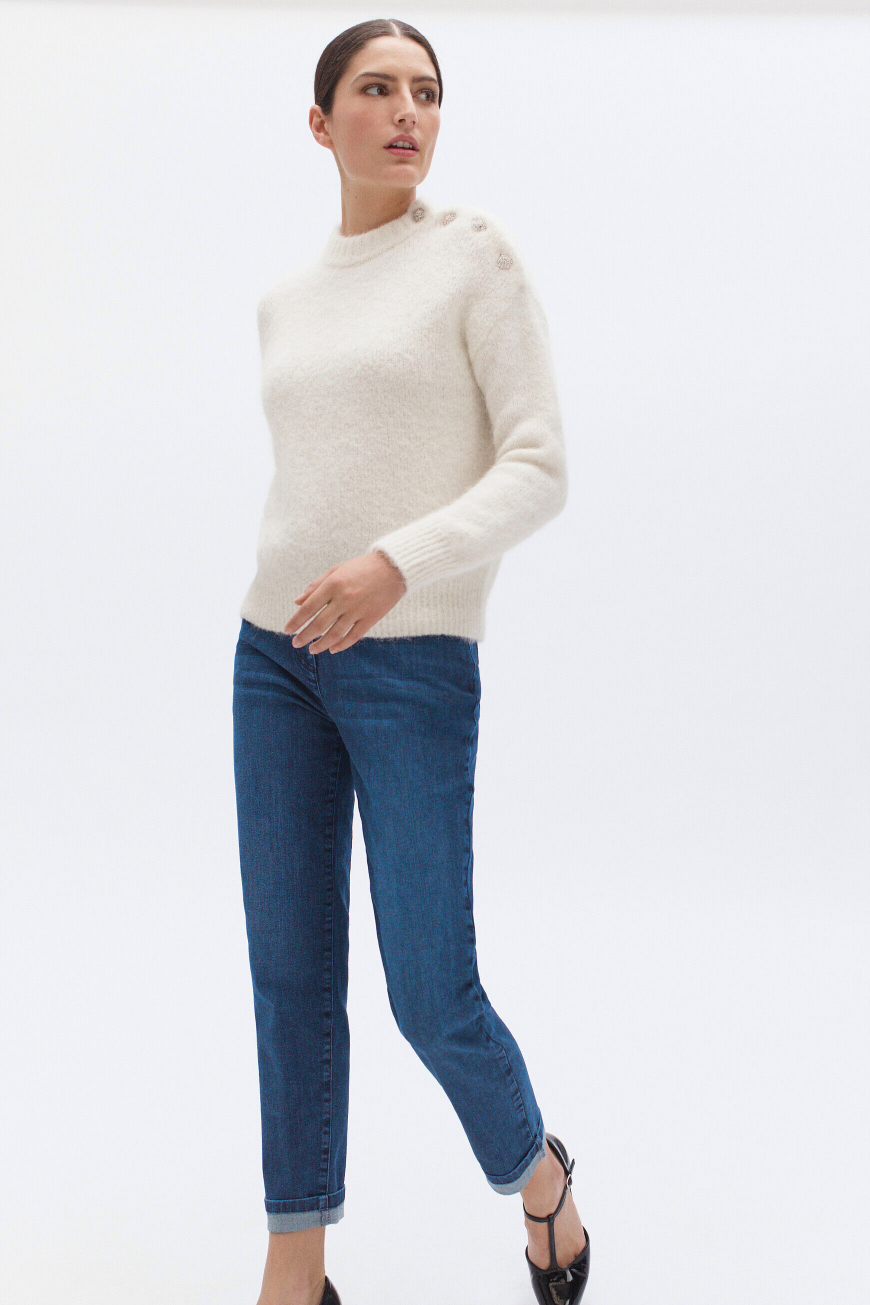 pantalon cole denim stone femme