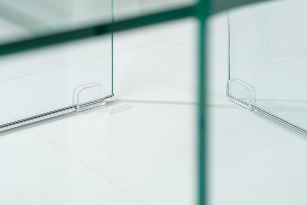 riess-ambiente Couchtisch FANTOME 100cm transparent (Set, 2-St), Wohnzimmer · Glas · eckig · Modern Design