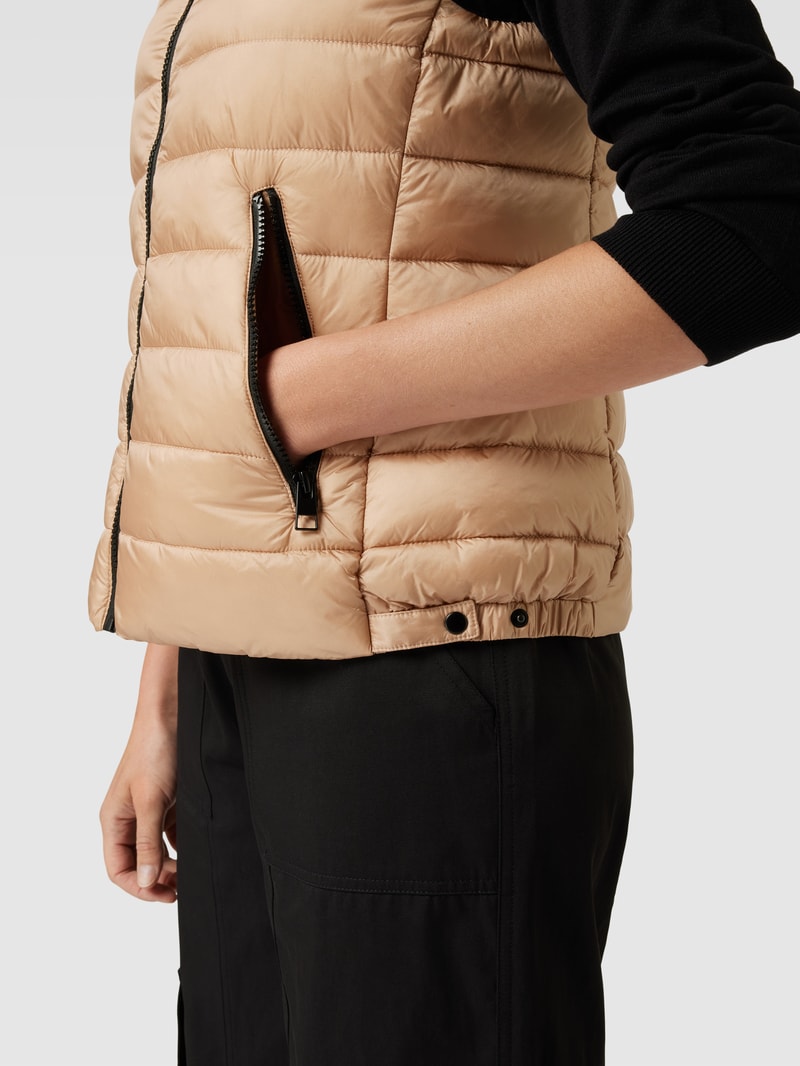 Steppweste mit Kapuze Modell 'Wenise' in beige