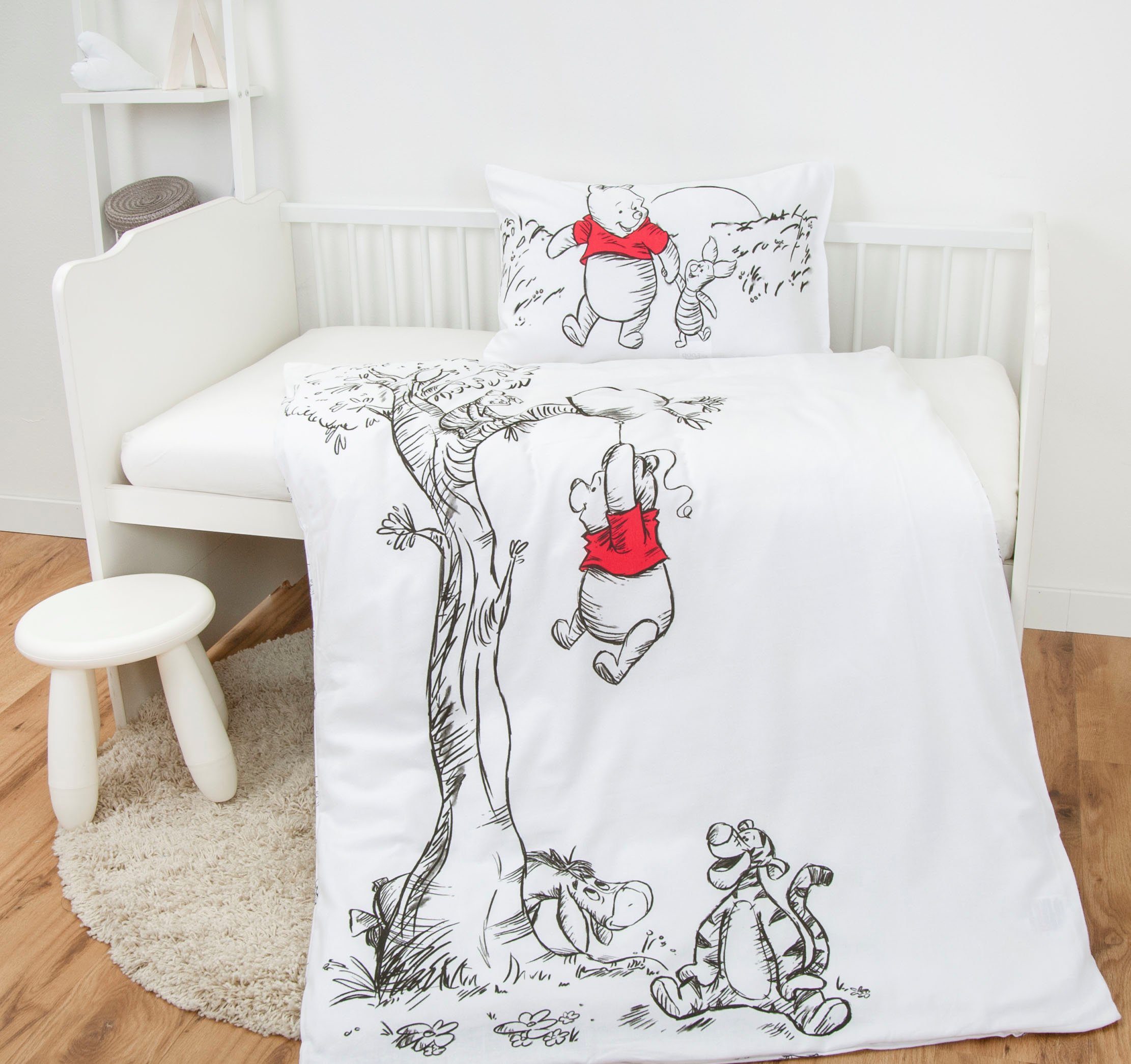 Babybettwäsche ´s Winnie Pooh, , Renforcé, mit liebevollem Motiv