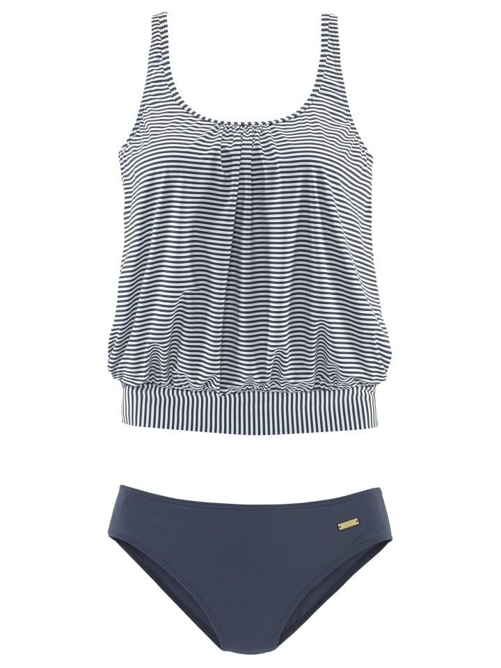 LASCANA Oversize-Tankini in marine-gestreift günstig kaufen