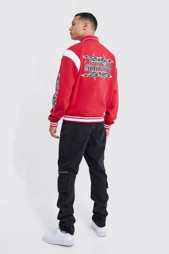Tall kastige Limited Edition Jersey-Jacke