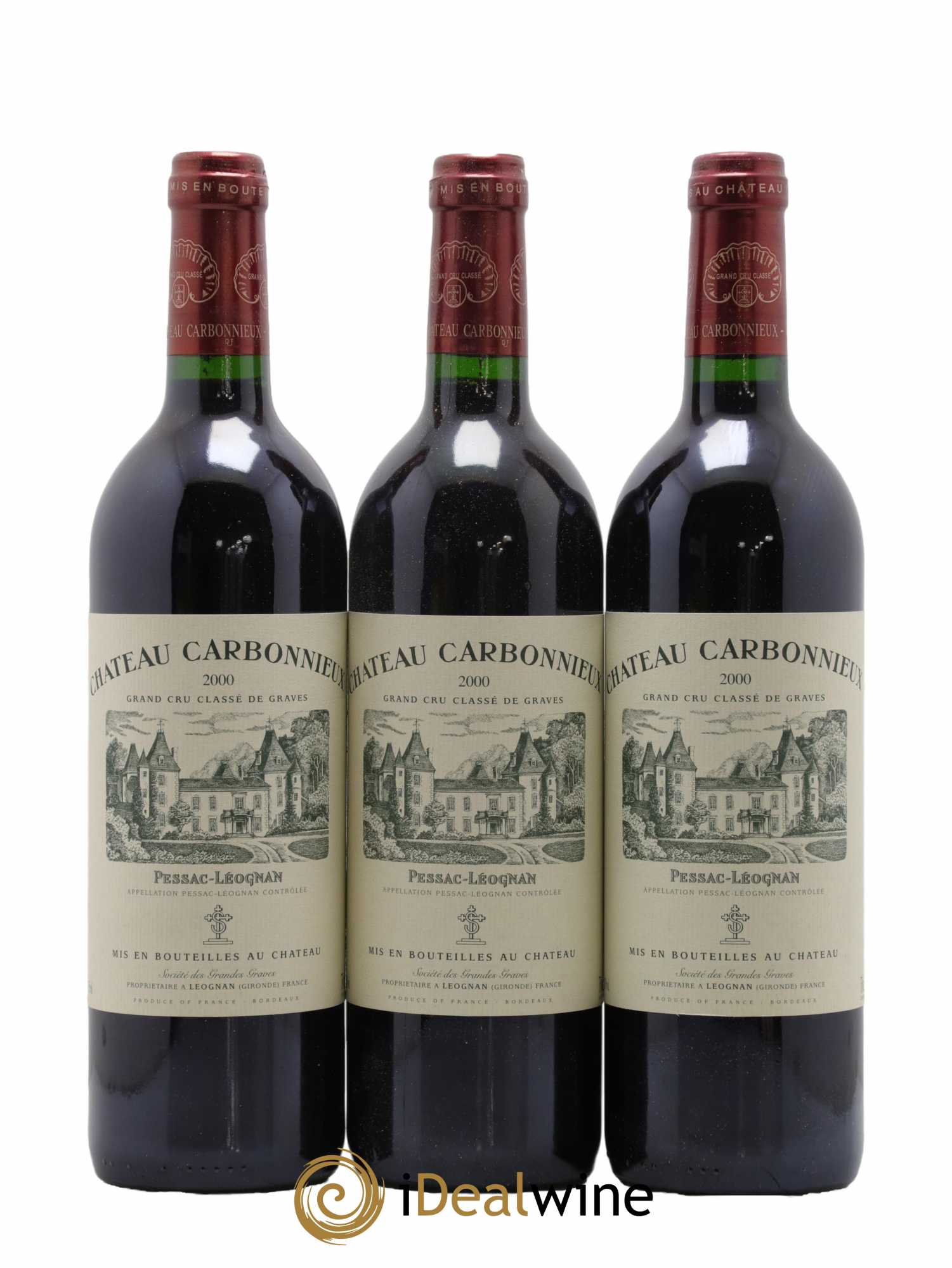 Château Carbonnieux Cru Classé de Graves  2000 - Lot de 12 Bouteilles