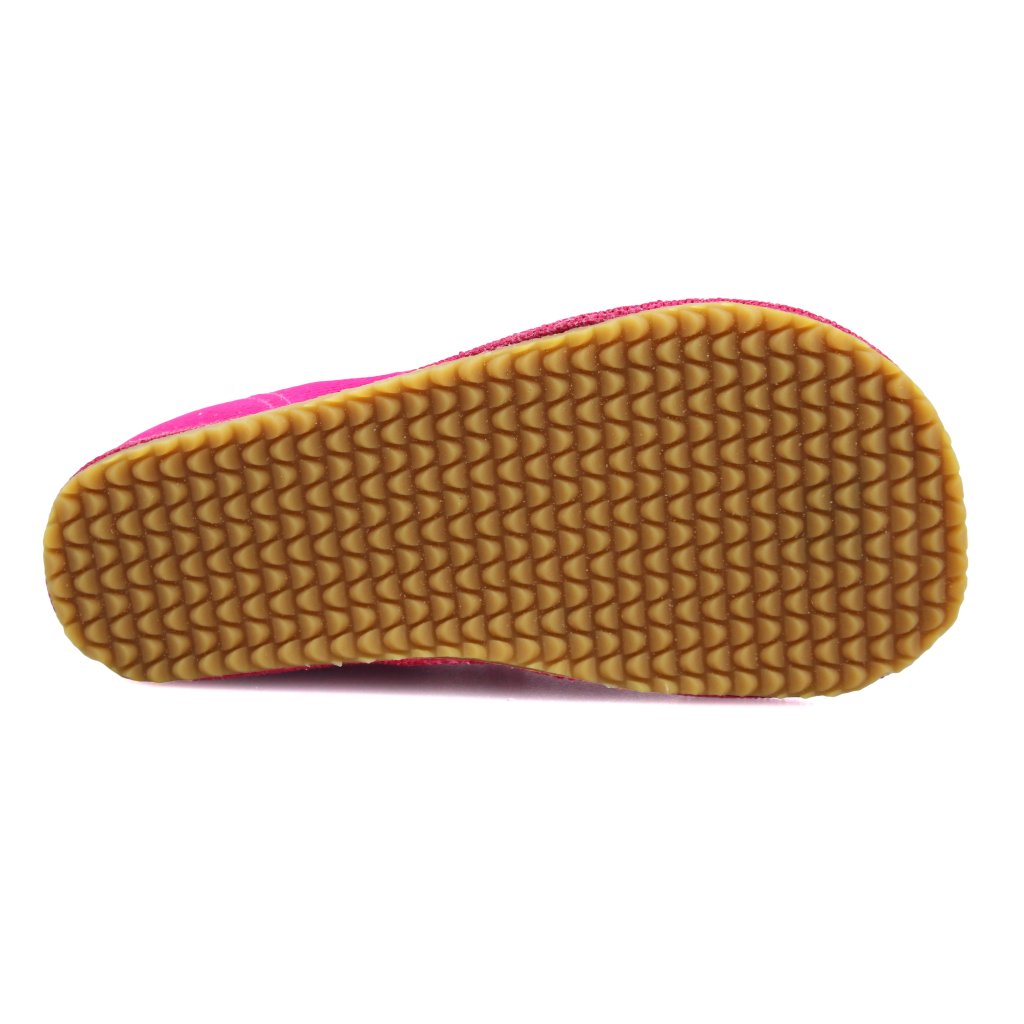 Beda rosa Glitzer Canvas Hausschuhe / Ballerinas (BF-060010 / BA)