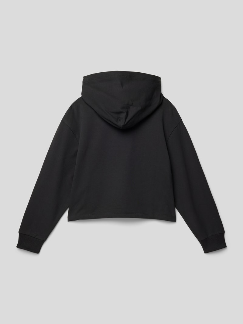 Hoodie mit Label-Print Modell 'REVEAL' in black