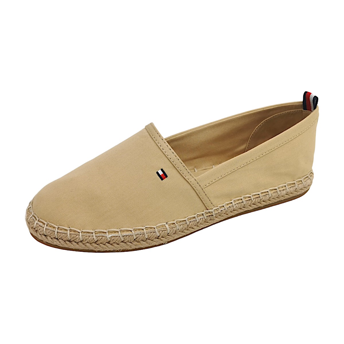 Tommy Hilfiger BASIC TOMMY FLAT ESPADRIL FW0FW06497 Beige ACR Harvest Wheat