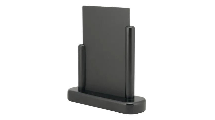 Securit® Tischaufsteller Kreidetafel ELEGANT, klein, schwarz schwarz