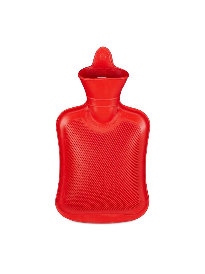 relaxdays Wärmflasche in Rot - 1 l günstig kaufen onesize