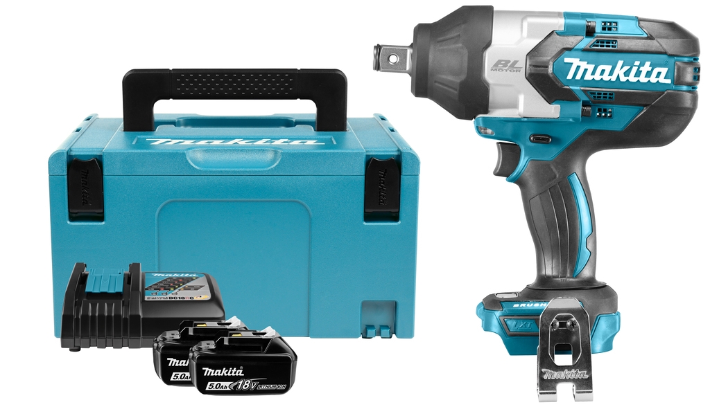 Makita DTW1001RTJ Clé à chocs 3/4'' 1000Nm 18 Volts 5.0 AH Li-ion