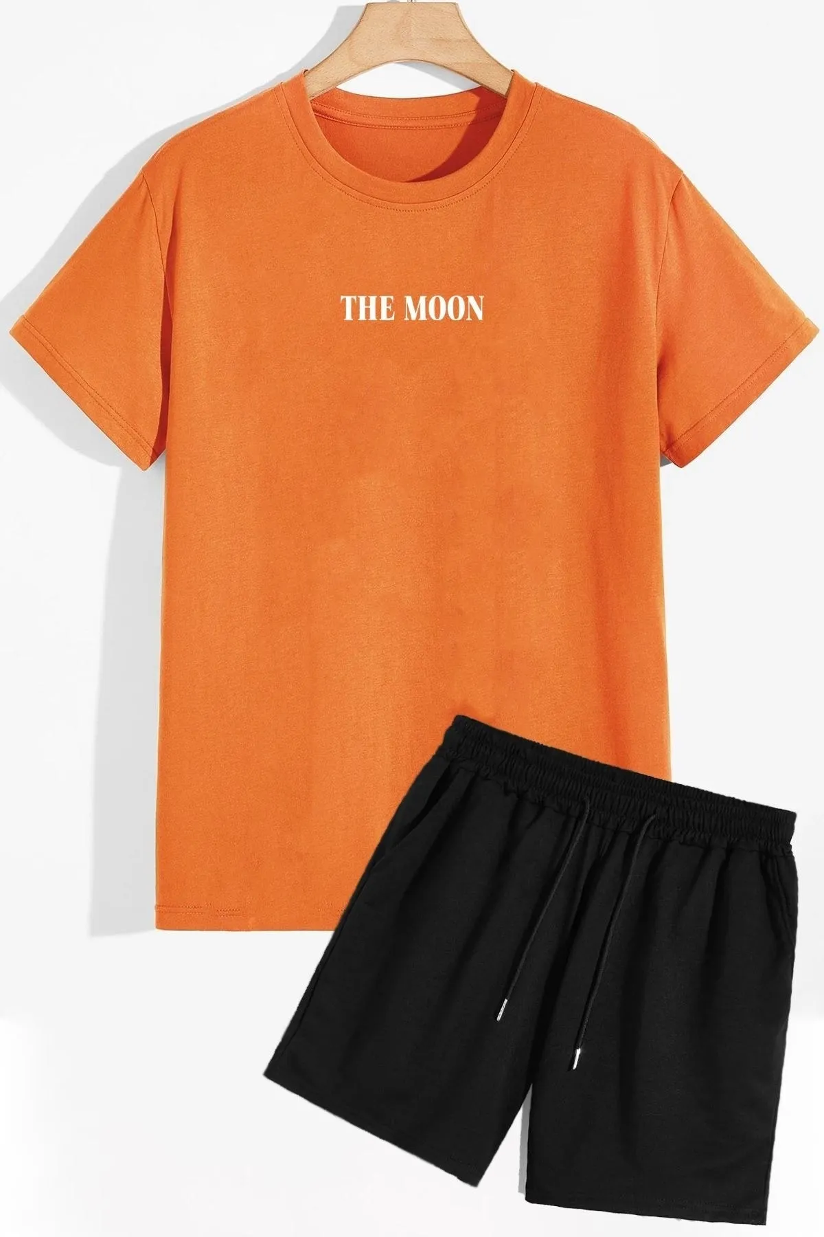 trendypassion  Shorts-T-Shirt-Trainingsanzug-Set mit Universum-Thema